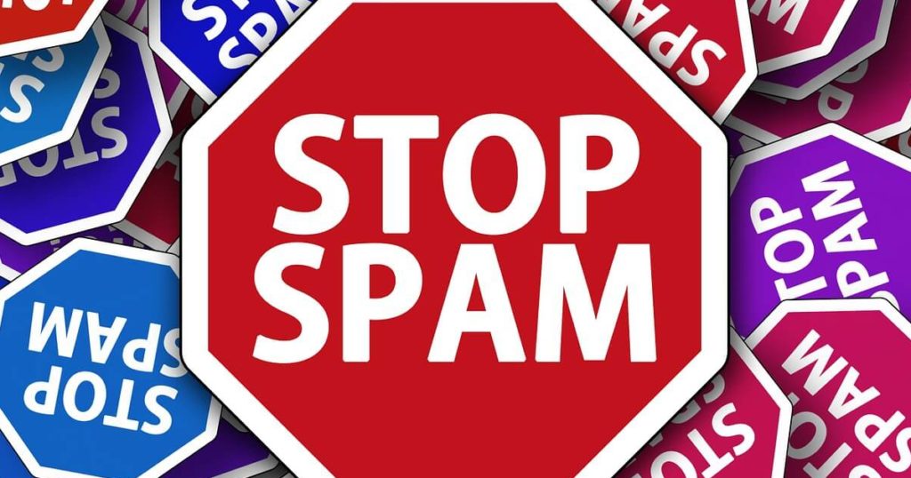 stop spam stop signs