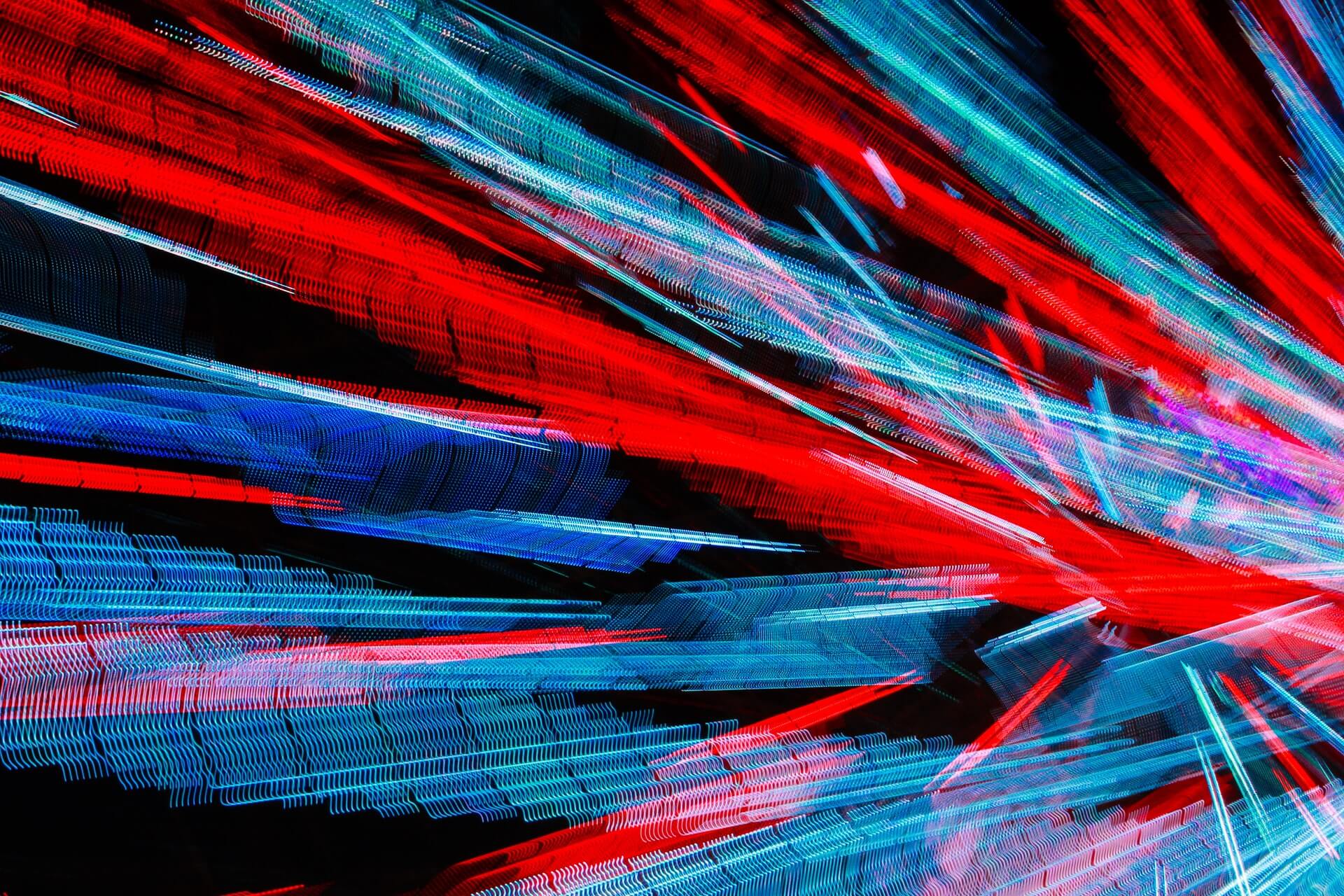 colorful red and blue abstract background - cyber security resources for women - zero trust
