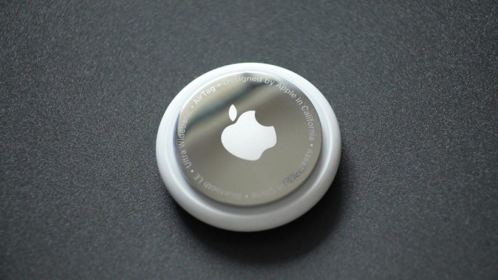 Silver Backside of Apple AirTag - Cyber Security Resources for Women AirTag Stalking