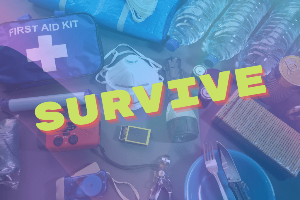 survival and safety gear with survive written across_cyber security resources for women def con 2022